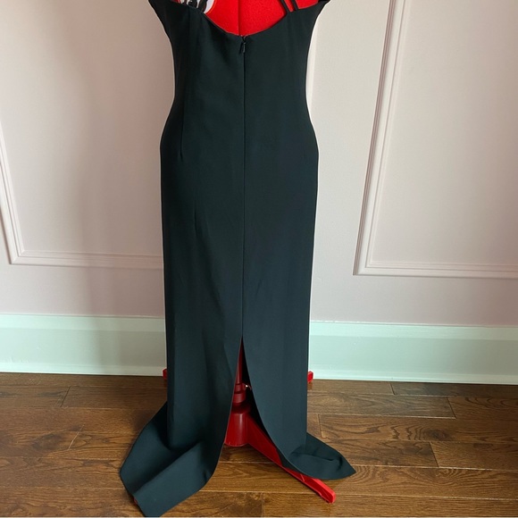 Vintage Gown, Fairweather, Black/Gold, Halter, Open Back Maxi, Women’s US M - Picture 5 of 15